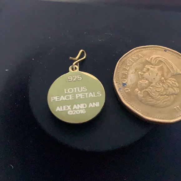 NWT LOTUS FLOWER ALEX AND ANI GOLD CHARM/ PENDANT - Picture 9 of 12